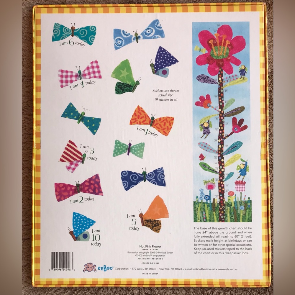 eeBoo Keepsake Growth Chart - Picture 3 of 9